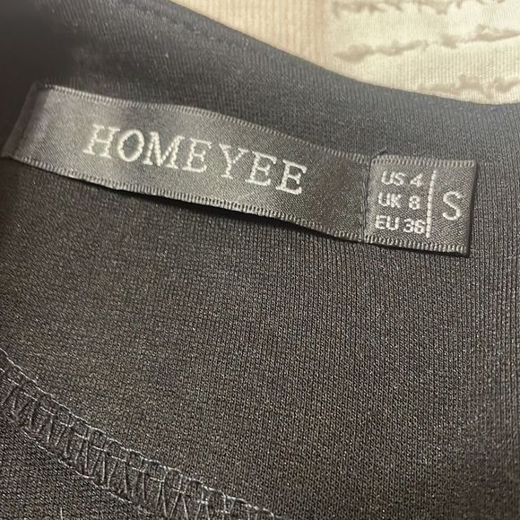 HOMEYEE color block red and black size SMALL.  Like new. - Picture 8 of 9